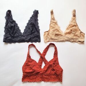 Lace Bralette Set Size S
